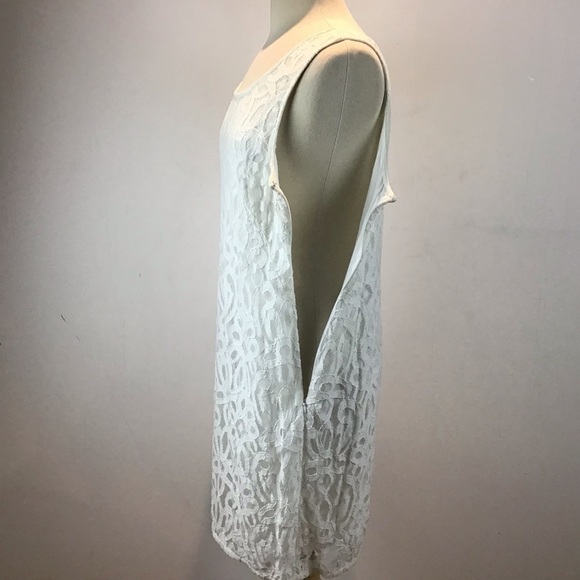 Loft outlet white lace shift dress size 10 - Picture 4 of 6